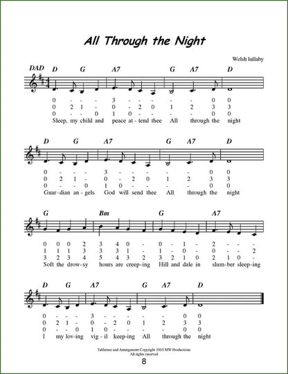 Mike Anderson - Songs For Kids, mountain dulcimer songbook, photo 3