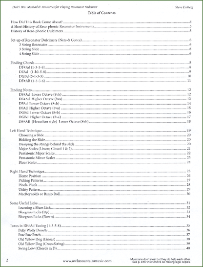 Steve Eulberg - Dulci-Bro: Method And Resources For Playing Resonator Dulcimer, photo 2