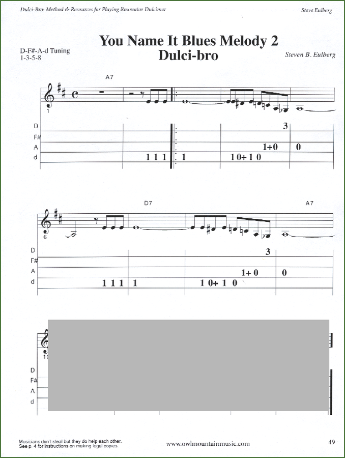 Steve Eulberg - Dulci-Bro: Method And Resources For Playing Resonator Dulcimer, photo 5