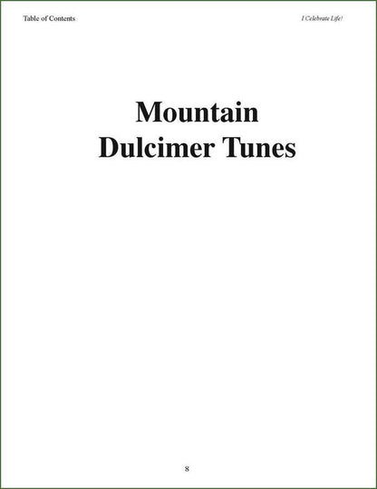 Steve Eulberg - I Celebrate Life!, mountain dulcimer songbook, photo 4