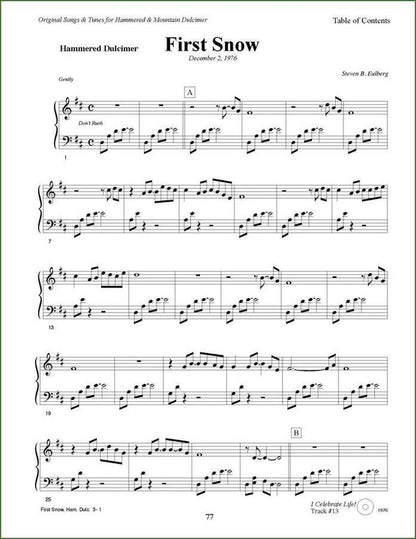 Steve Eulberg - I Celebrate Life!, mountain dulcimer songbook, photo 9