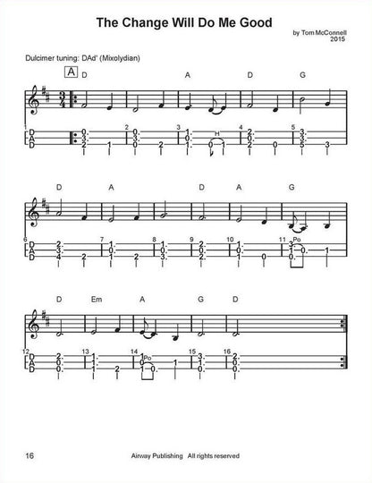 Tom McConnell - Music From The Heart, mountain dulcimer songbook, photo 5
