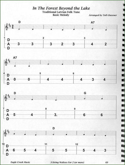Tull Glazener - 3-String Waltzes For 2 (Or More)-Folkcraft Instruments