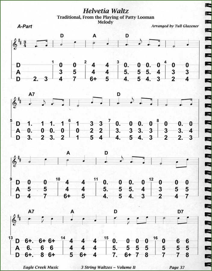 Tull Glazener - 3-String Waltzes For 2 (Or More), Volume II, mountain dulcimer songbook, photo 5