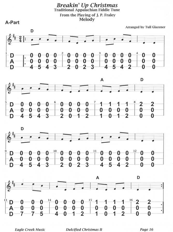 Tull Glazener - Dulcified Christmas, Volume II-Folkcraft Instruments