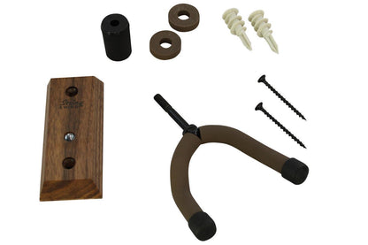 Black Walnut Dulcimer Hanger (Flat Head), Wall Mount-Folkcraft Instruments
