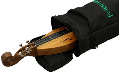 Deluxe Folkcraft Logo Rigid Dulcimer Case, Black-Folkcraft Instruments Dulcimer Case Bag