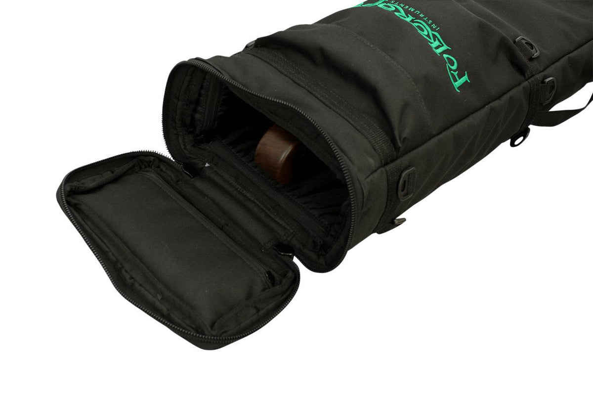 Deluxe Folkcraft Logo Rigid Dulcimer Case, Black-Folkcraft Instruments Dulcimer Case Bag