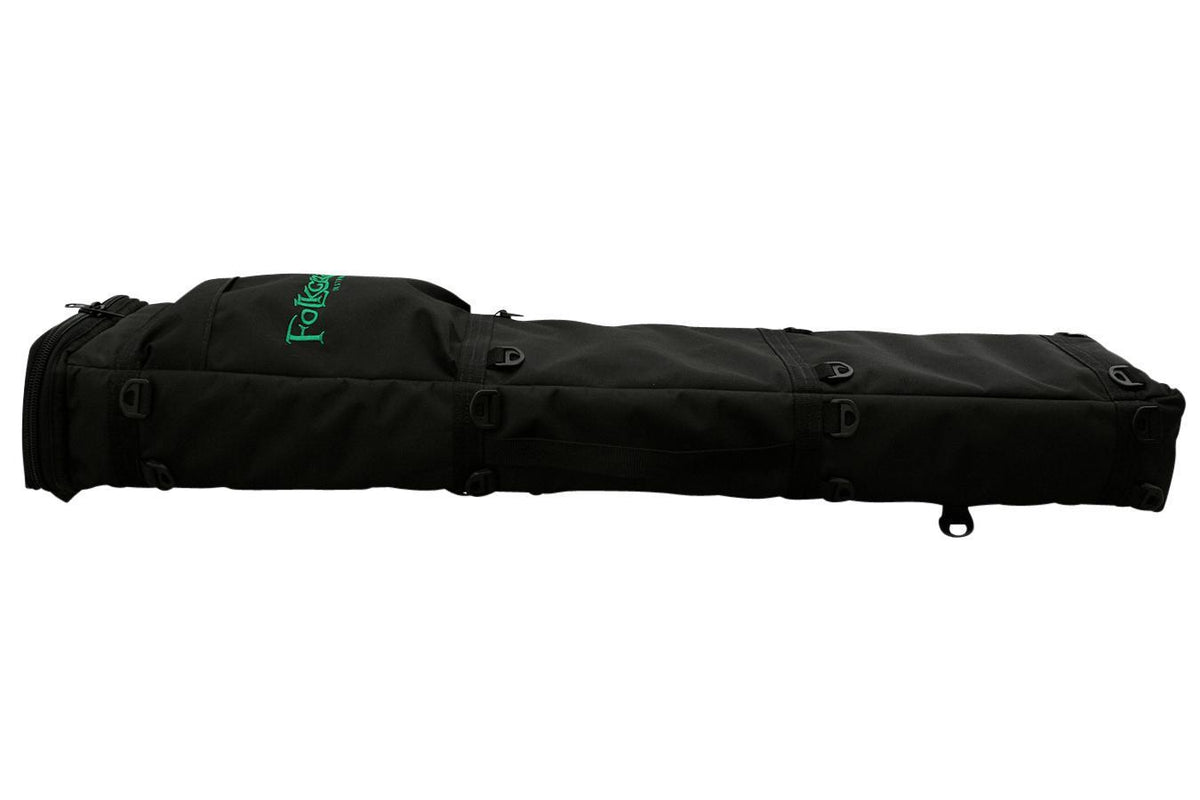 Deluxe Folkcraft Logo Rigid Dulcimer Case, Black-Folkcraft Instruments Dulcimer Case Bag