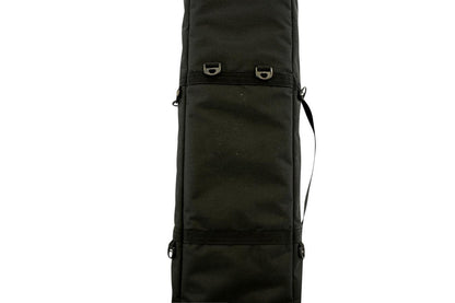 Deluxe Folkcraft Logo Rigid Dulcimer Case, Black-Folkcraft Instruments Dulcimer Case Bag