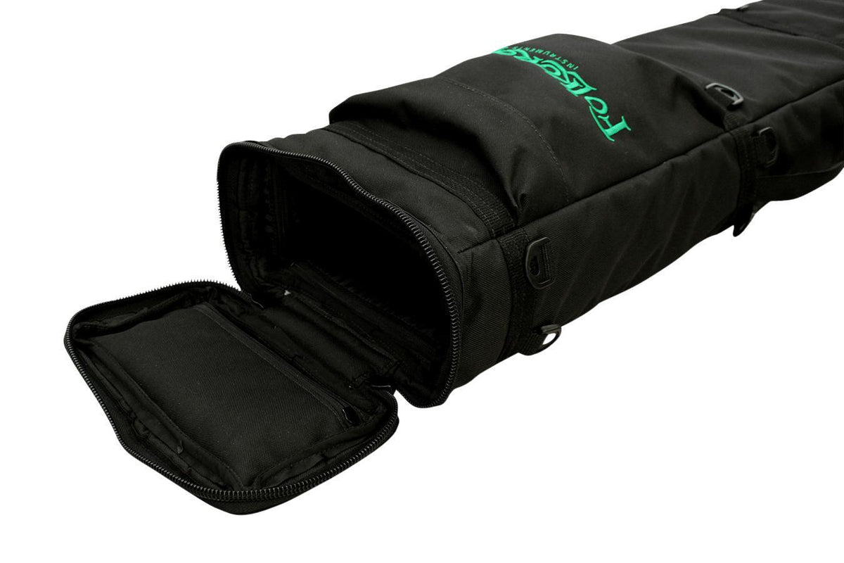Deluxe Folkcraft Logo Rigid Dulcimer Case, Black-Folkcraft Instruments Dulcimer Case Bag