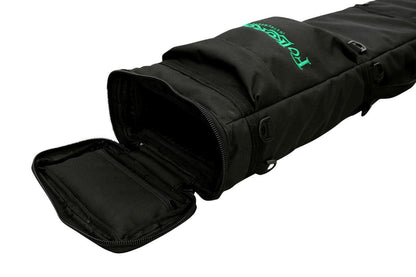 Deluxe Folkcraft Logo Rigid Dulcimer Case, Black-Folkcraft Instruments Dulcimer Case Bag