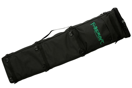 Deluxe Folkcraft Logo Rigid Dulcimer Case, Black-Folkcraft Instruments Dulcimer Case Bag