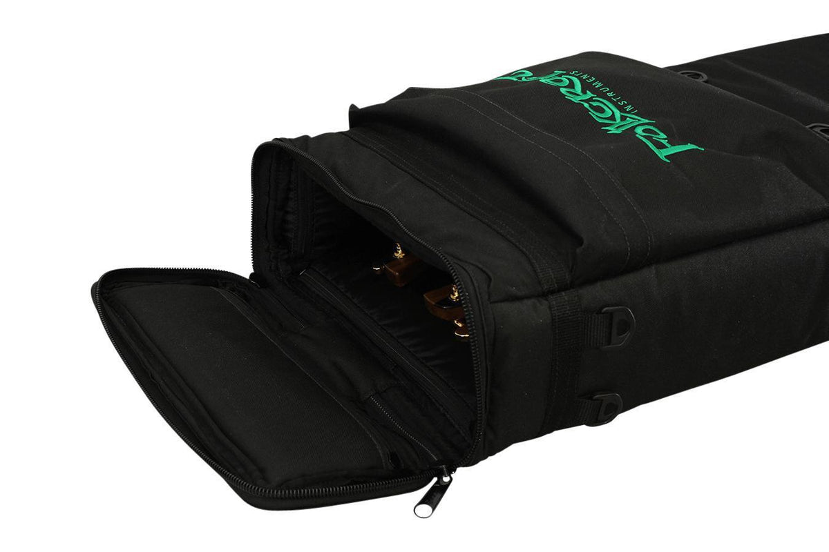 Deluxe Rigid Dulcimer Case (For Double Neck Dulcimers, LAP-JOs®, DulciVox Dulcimers, And Resonator Dulcimers), Black-Folkcraft Instruments Dulcimer Case Bag