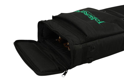 Deluxe Rigid Dulcimer Case (For Double Neck Dulcimers, LAP-JOs®, DulciVox Dulcimers, And Resonator Dulcimers), Black-Folkcraft Instruments Dulcimer Case Bag