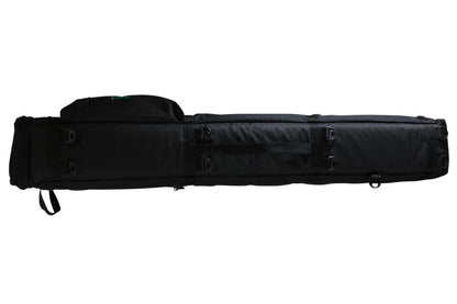 Deluxe Rigid Dulcimer Case (For Double Neck Dulcimers, LAP-JOs®, DulciVox Dulcimers, And Resonator Dulcimers), Black-Folkcraft Instruments Dulcimer Case Bag