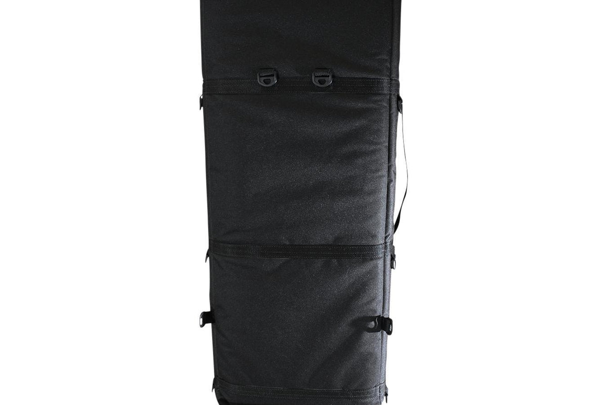 Deluxe Rigid Dulcimer Case (For Double Neck Dulcimers, LAP-JOs®, DulciVox Dulcimers, And Resonator Dulcimers), Black-Folkcraft Instruments Dulcimer Case Bag