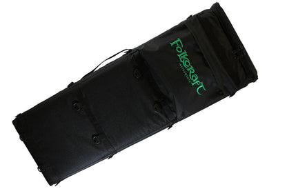 Deluxe Rigid Dulcimer Case (For Double Neck Dulcimers, LAP-JOs®, DulciVox Dulcimers, And Resonator Dulcimers), Black-Folkcraft Instruments Dulcimer Case Bag