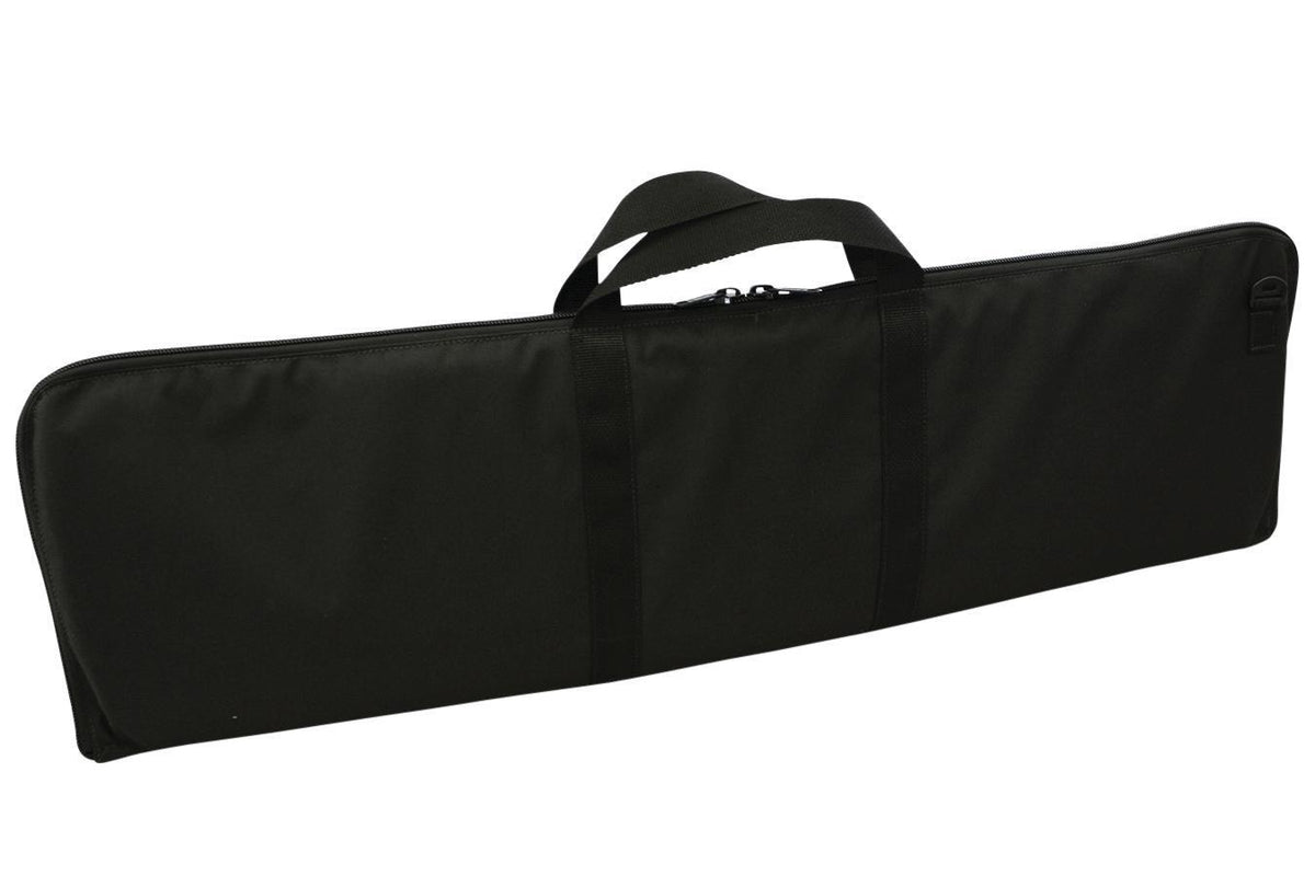 Dulcimer Carrying Case, Embroidered With "FolkRoots® Dulcimers" Logo, Black-Folkcraft Instruments Dulcimer Case Bag