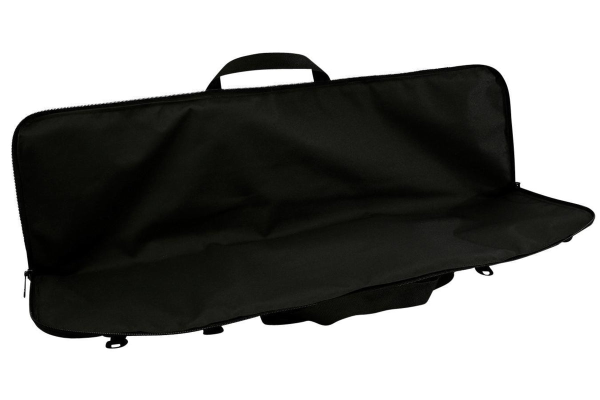 Dulcimer Carrying Case, Embroidered With "FolkRoots® Dulcimers" Logo, Black-Folkcraft Instruments Dulcimer Case Bag