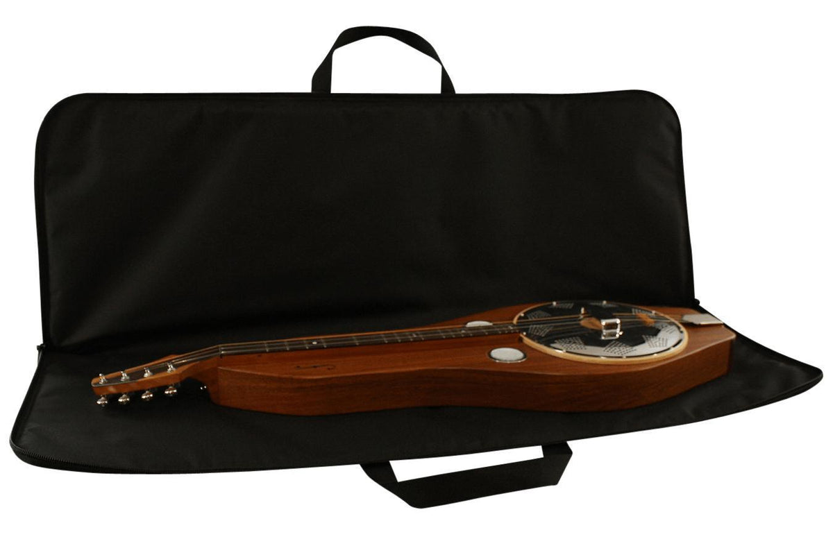 Dulcimer Carrying Case For Folkcraft® Double Neck Dulcimers, Black-Folkcraft Instruments Dulcimer Case Bag