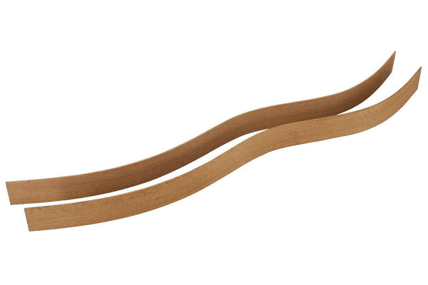 Folkcraft® African Mahogany Side Set, Hourglass Bend, Bookmatched, 32" x 2 1/4" x 1/8"-Folkcraft Instruments