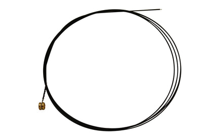 Folkcraft® Black Coated Bronze Wound String, Ball End, .024-Folkcraft Instruments