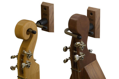 Folkcraft® Black Walnut Dulcimer Hanger (Scroll Head), Wall Mount-Folkcraft Instruments