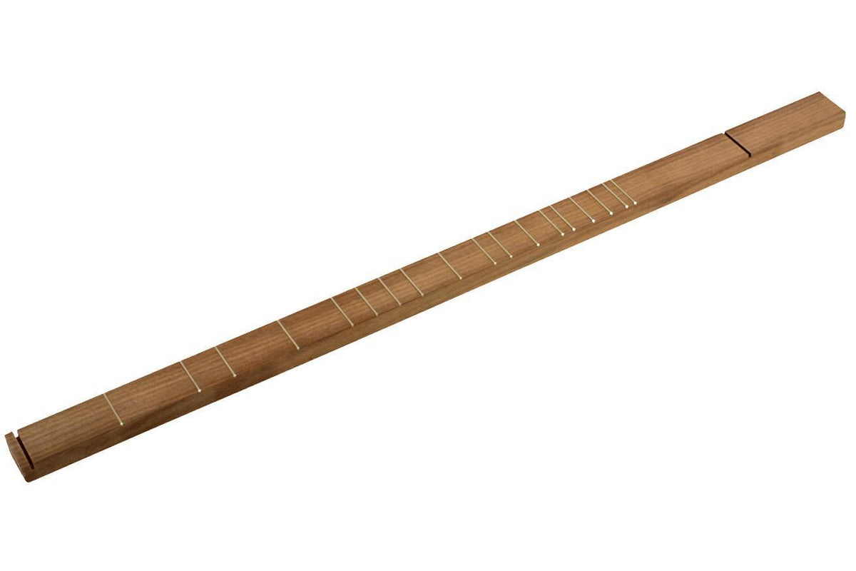 Folkcraft® 27" VSL Black Walnut Mountain Dulcimer Fingerboard, Nut And Bridge Slots Cut, Frets Installed, 1 3/8" Wide-Folkcraft Instruments