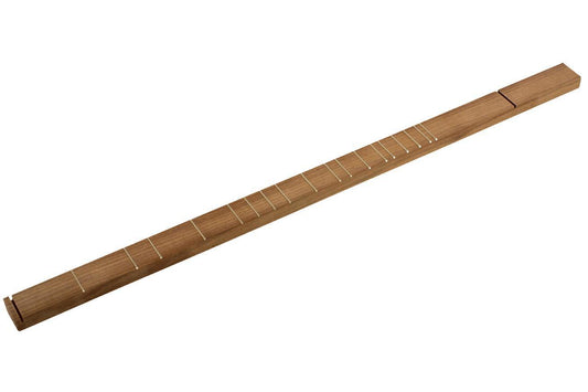 Folkcraft® 27" VSL Black Walnut Mountain Dulcimer Fingerboard, Nut And Bridge Slots Cut, Frets Installed, 1 3/8" Wide-Folkcraft Instruments