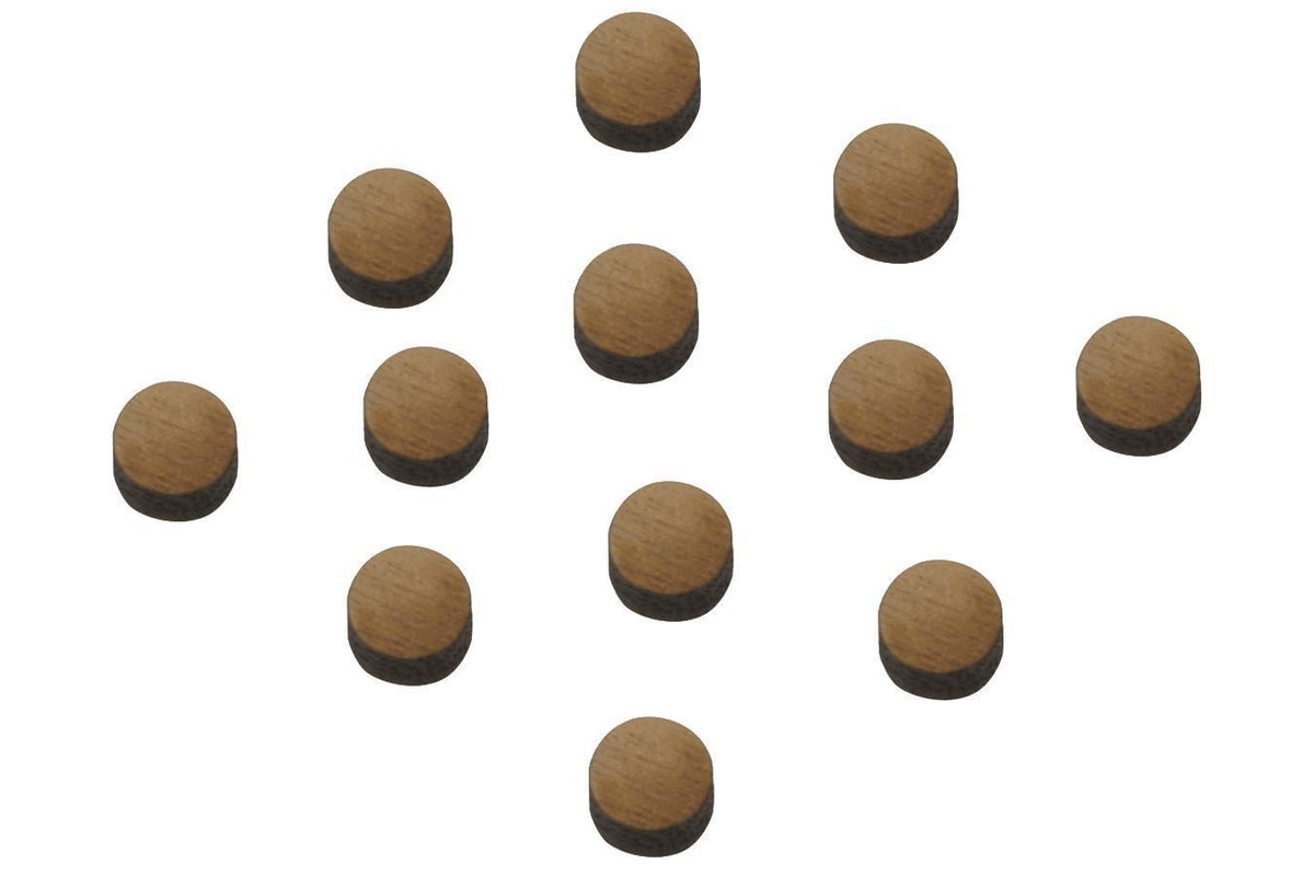 Folkcraft® Black Walnut Position Dots, 1/4" Diameter, Pack Of Twelve-Folkcraft Instruments