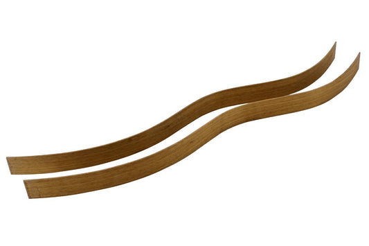 Folkcraft® Black Walnut Side Set, Hourglass Bend, Bookmatched, 32" x 1 3/4" x 1/10"-Folkcraft Instruments