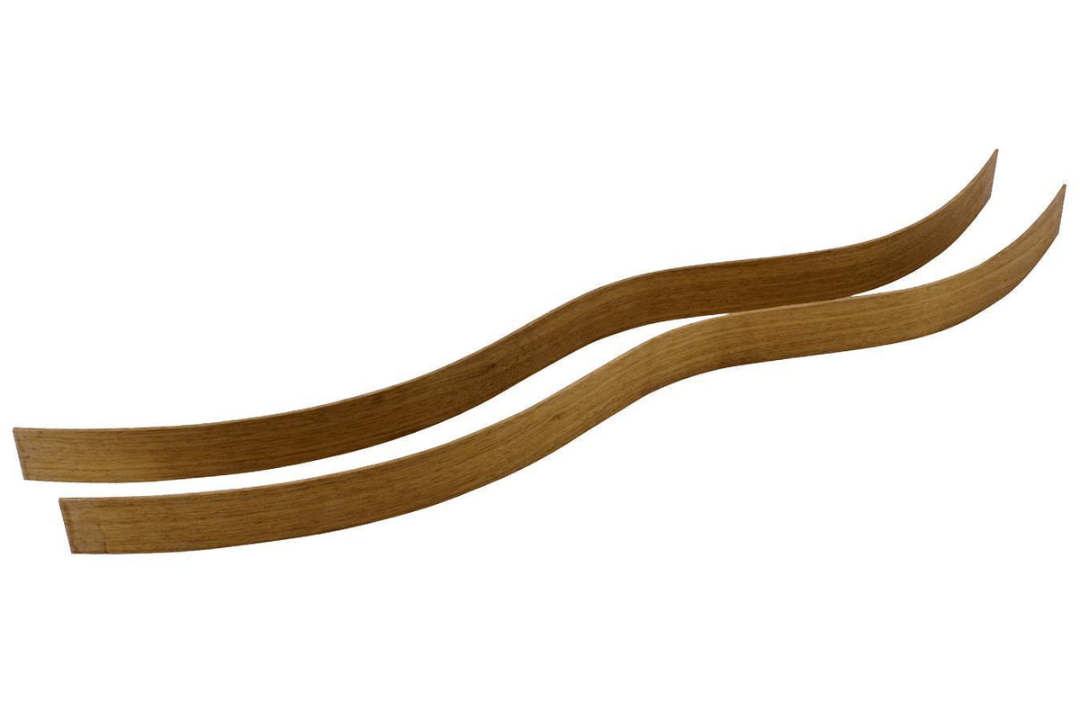 Folkcraft® Black Walnut Side Set, Hourglass Bend, Bookmatched, 32" x 2 1/4" x 1/8"-Folkcraft Instruments