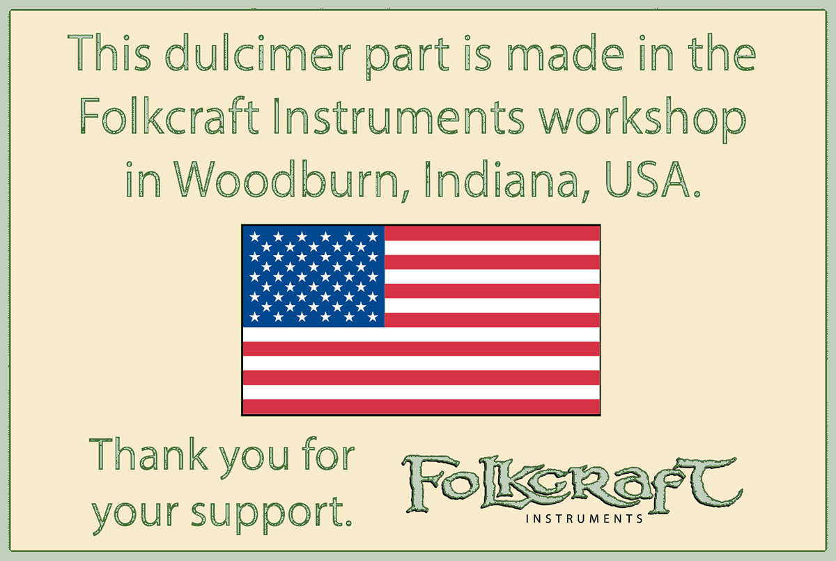 Folkcraft® Bridge/Nut Stock, Micarta, 3 1/4" Long-Folkcraft Instruments