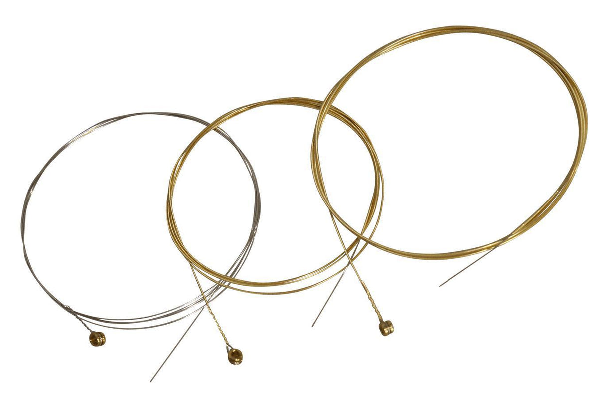 Folkcraft® Mountain Dulcimer String Set, Baritone, Ball Ends (.016" .026"RW .034"RW)-Folkcraft Instruments