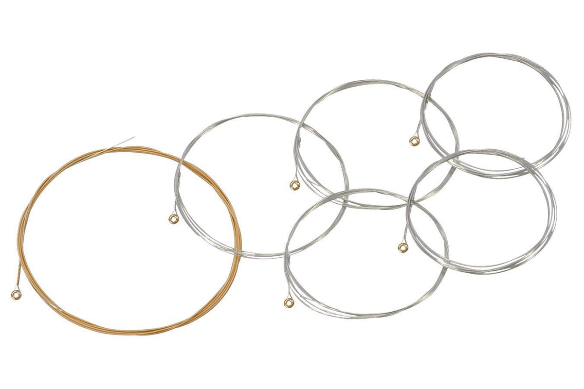 Folkcraft® Mountain Dulcimer String Set, Six String, Ball Ends (.011" .011" .013" .013" .024"BW .011")-Folkcraft Instruments