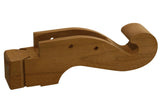 Folkcraft® Northern Cherry Scroll Head, Hourglass, For 1 1/2” Wide Fretboard-Folkcraft Instruments