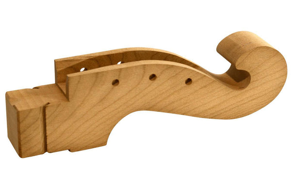 Folkcraft® Northern Cherry Scroll Head, Hourglass, Six-String, For 1 1/2" Wide Fretboard-Folkcraft Instruments