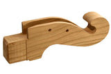 Folkcraft® Northern Cherry Scroll Head, Teardrop, For 1 3/8” Wide Fretboard-Folkcraft Instruments
