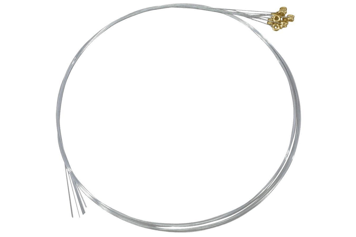 Folkcraft® Plain Steel Strings, Ball Ends, Pack Of Twelve, .015-Folkcraft Instruments
