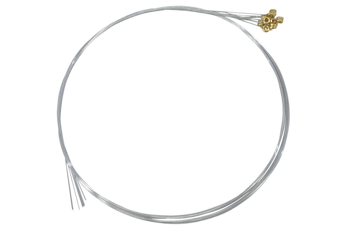 Folkcraft® Plain Steel Strings, Ball Ends, Pack Of Twelve, .018-Folkcraft Instruments