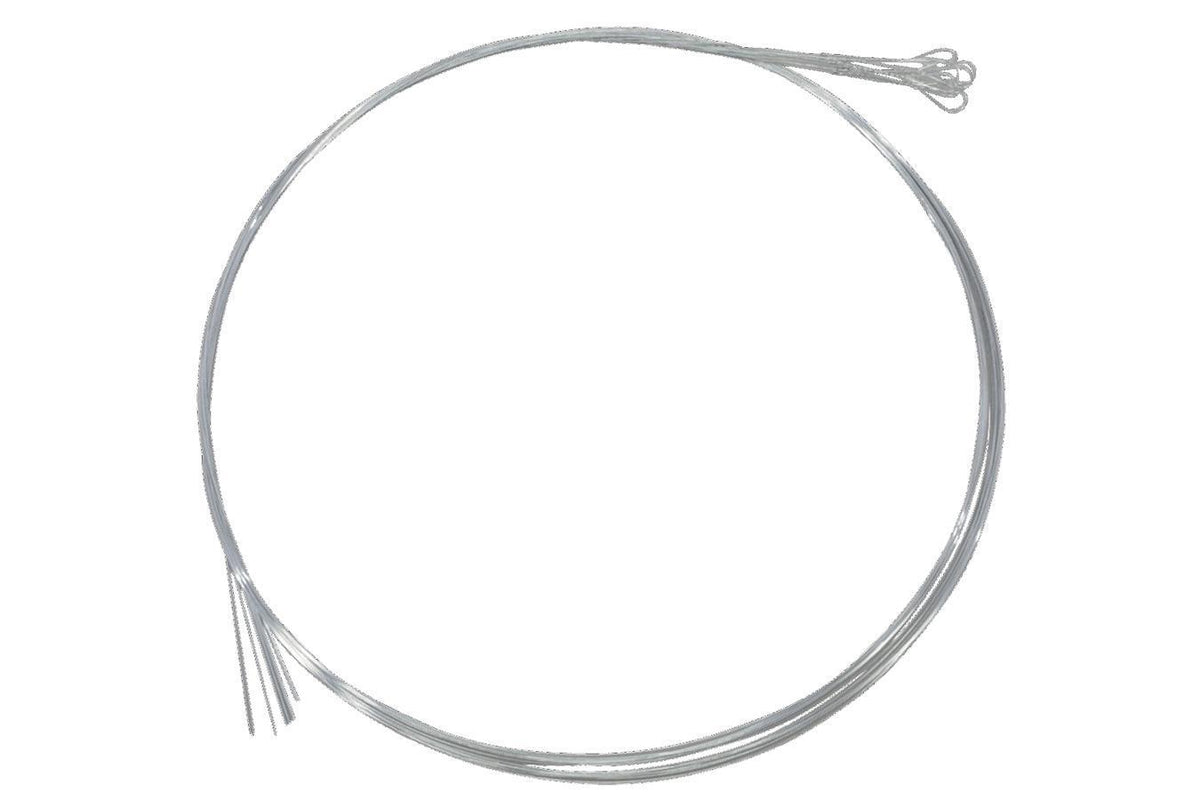 Folkcraft® Plain Steel Strings, Loop Ends, Pack Of Twelve, .024-Folkcraft Instruments