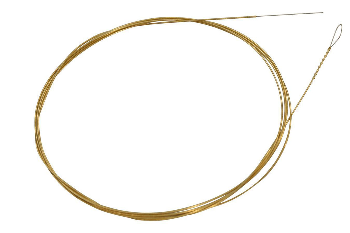 Folkcraft® Roller-Wound Brass Wound String, Loop End, .022-Folkcraft Instruments