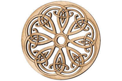 Folkcraft® Rosette, Snowflake, Maple, 2 3/16" Diameter-Folkcraft Instruments