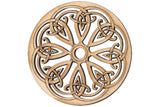Folkcraft® Rosette, Snowflake, Maple, 2 3/16" Diameter-Folkcraft Instruments