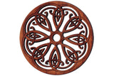 Folkcraft® Rosette, Snowflake, Padauk, 1 1/2" Diameter-Folkcraft Instruments
