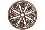 Folkcraft® Rosette, Snowflake, Walnut, 1 1/2" Diameter-Folkcraft Instruments