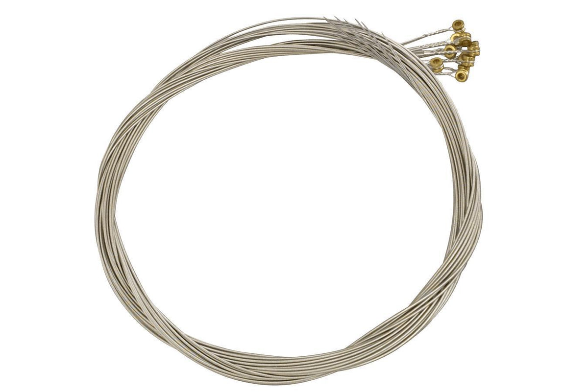 Folkcraft® Stainless Steel Wound Strings, Ball Ends, Pack Of Twelve, .020-Folkcraft Instruments