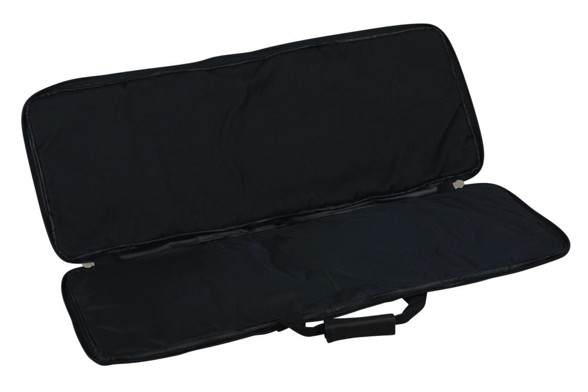 Small-Size Dulcimer Case, Embroidered With "FolkRoots® Dulcimers" Logo, Black-Folkcraft Instruments Dulcimer Case Bag