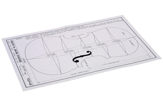 Jacob Stainer Violin Body Plan-Folkcraft Instruments